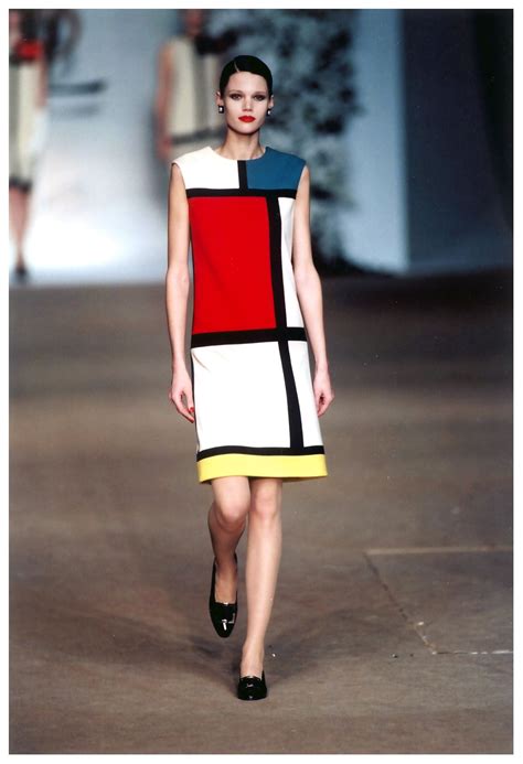 mondrian dress yves saint laurent|mondrian dress 1960s.